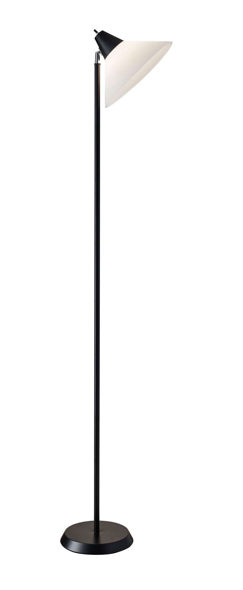 Swivel Floor Lamp - Brushed Steel Adjustable-Lighting-DECOROLALA