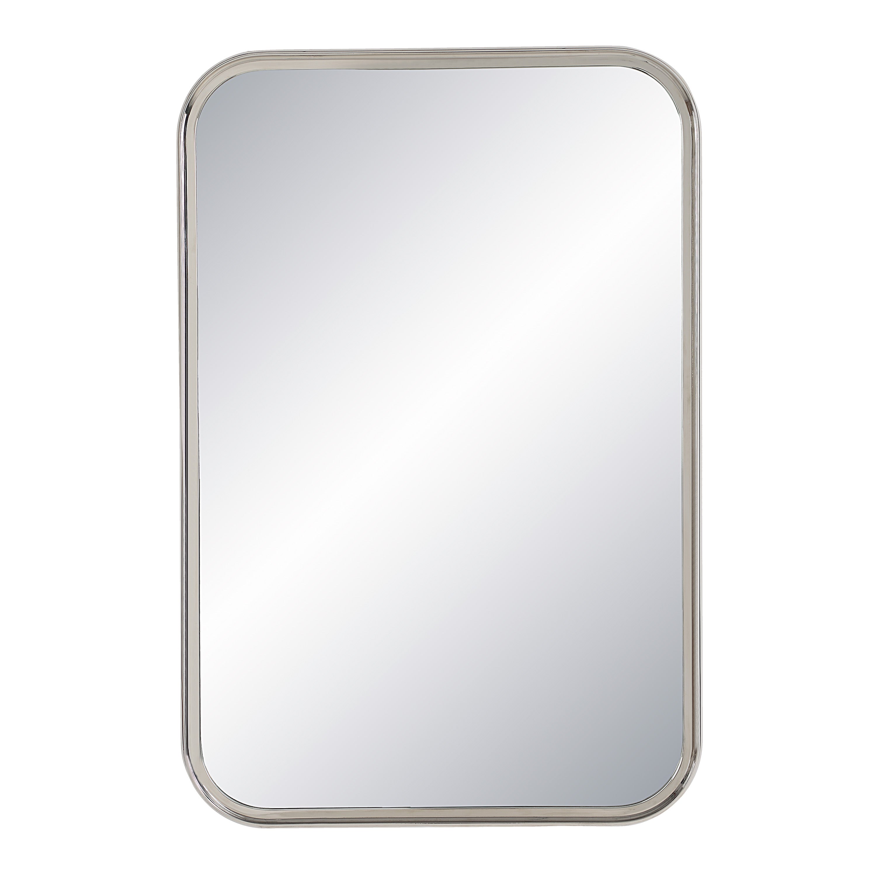 Sylvie 36" Tall Rectangle Wall Mirror, Grey-Mirror-DECOROLALA