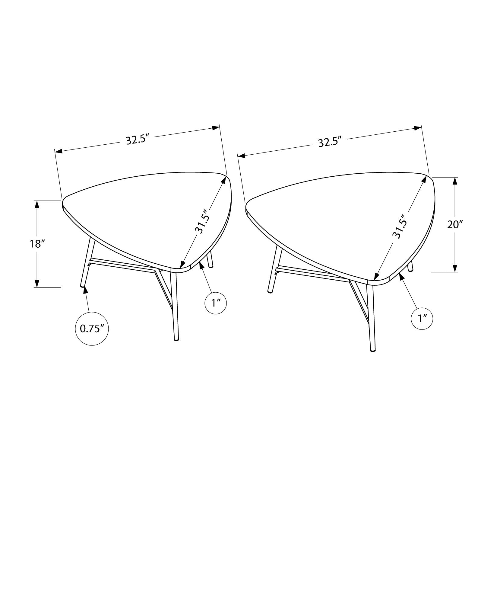 TABLE SET - 2PCS SET / TAUPE RECLAIMED WOOD / BLACK METAL-Table Set-DECOROLALA