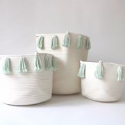 TASSEL BASKET | Create your own Basket Bundle-Bathroom Accessorie-DECOROLALA