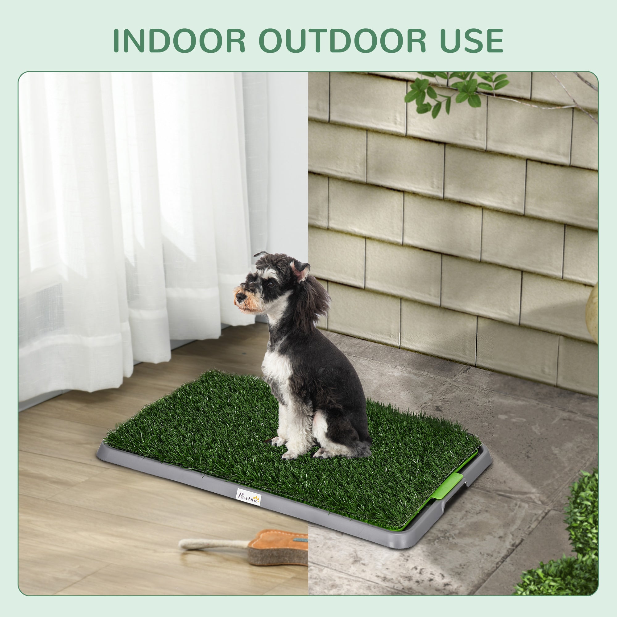 Artificial Grass Pee Pad for Dogs Potty Training, 26" x 16", 2 Packs, Green