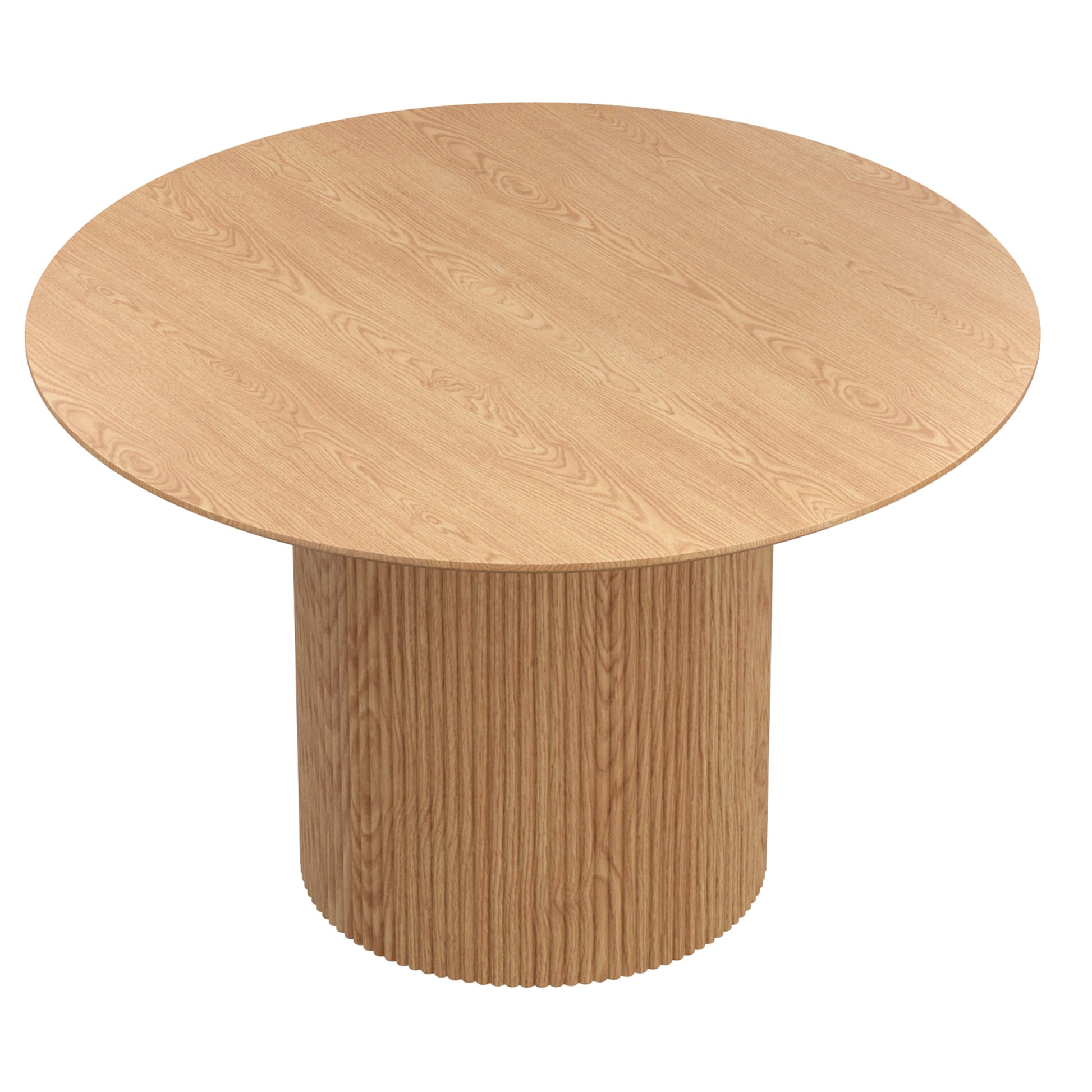 TOVAS RND NAT_ELIAS NAT-5PC DINING SET-Dining Set-DECOROLALA