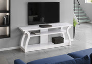 TV STAND - 60"L / WHITE-Tv Stand-DECOROLALA