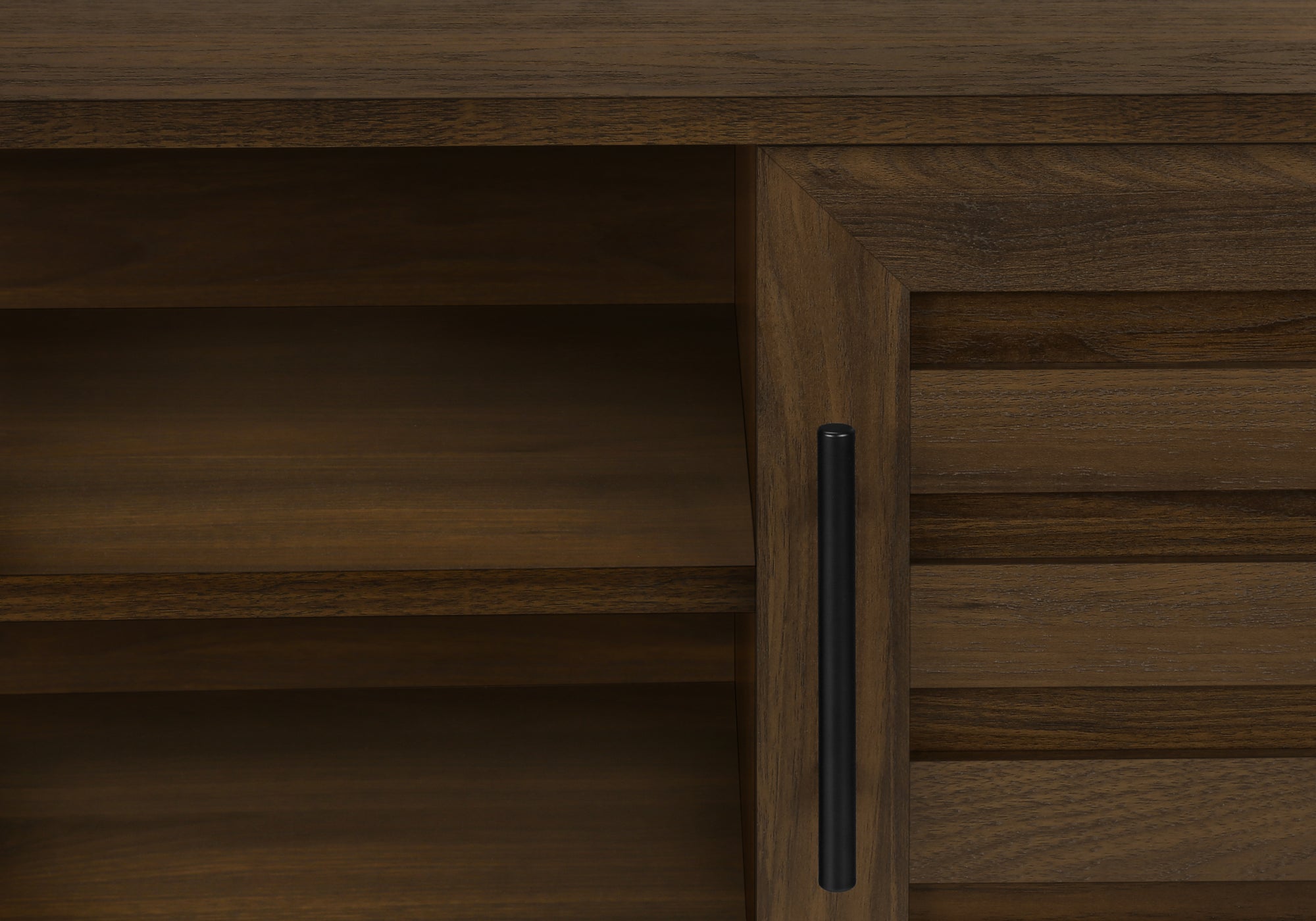 TV STAND - 72"L / BROWN WOOD-LOOK WITH 2 DOORS-Tv Stand-DECOROLALA