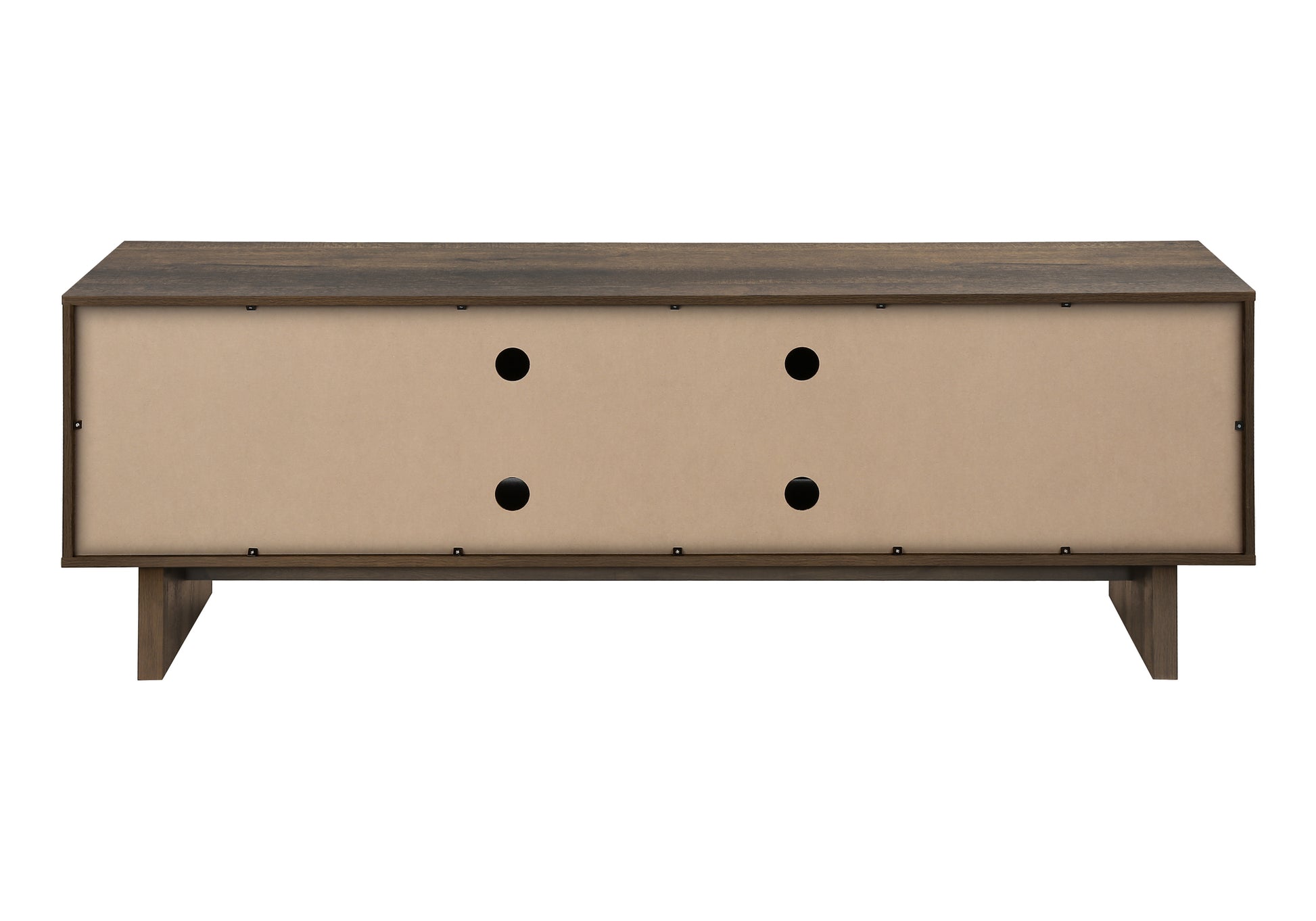 TV STAND - 72"L / DARK BROWN WOOD-LOOK WITH STORAGE-Tv Stand-DECOROLALA