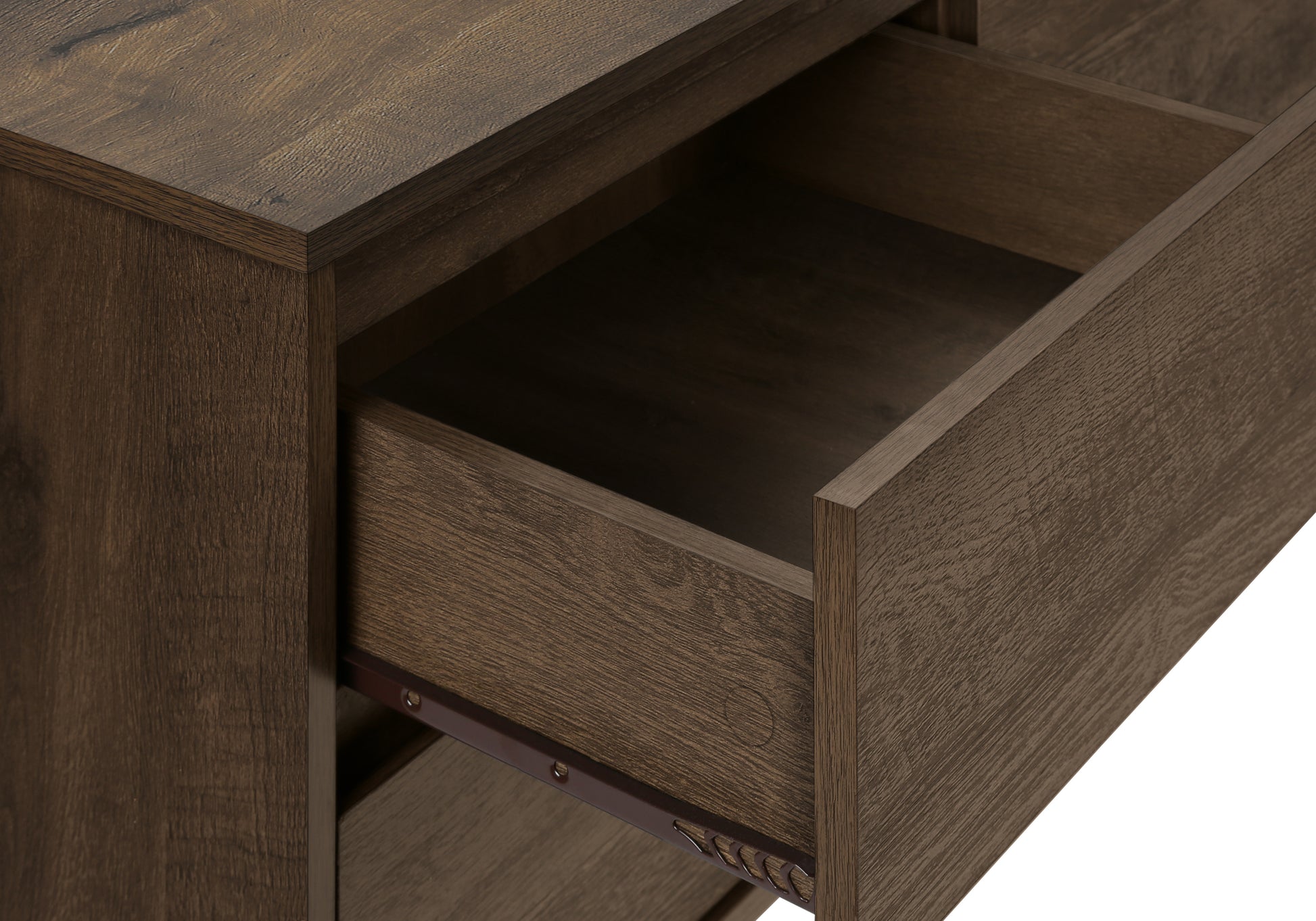 TV STAND - 72"L / DARK BROWN WOOD-LOOK WITH STORAGE-Tv Stand-DECOROLALA