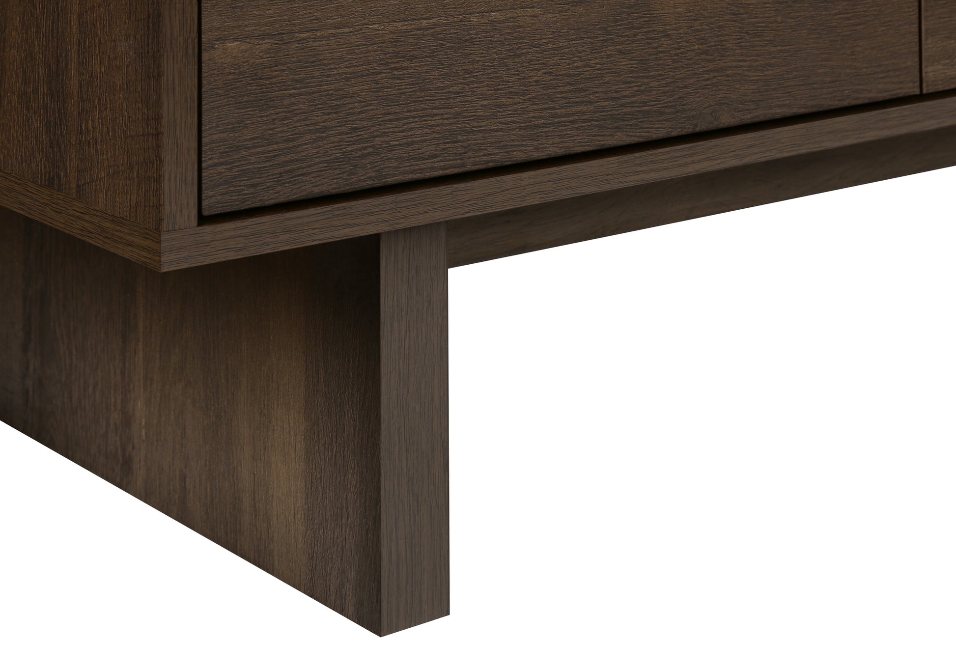 TV STAND - 72"L / DARK BROWN WOOD-LOOK WITH STORAGE-Tv Stand-DECOROLALA