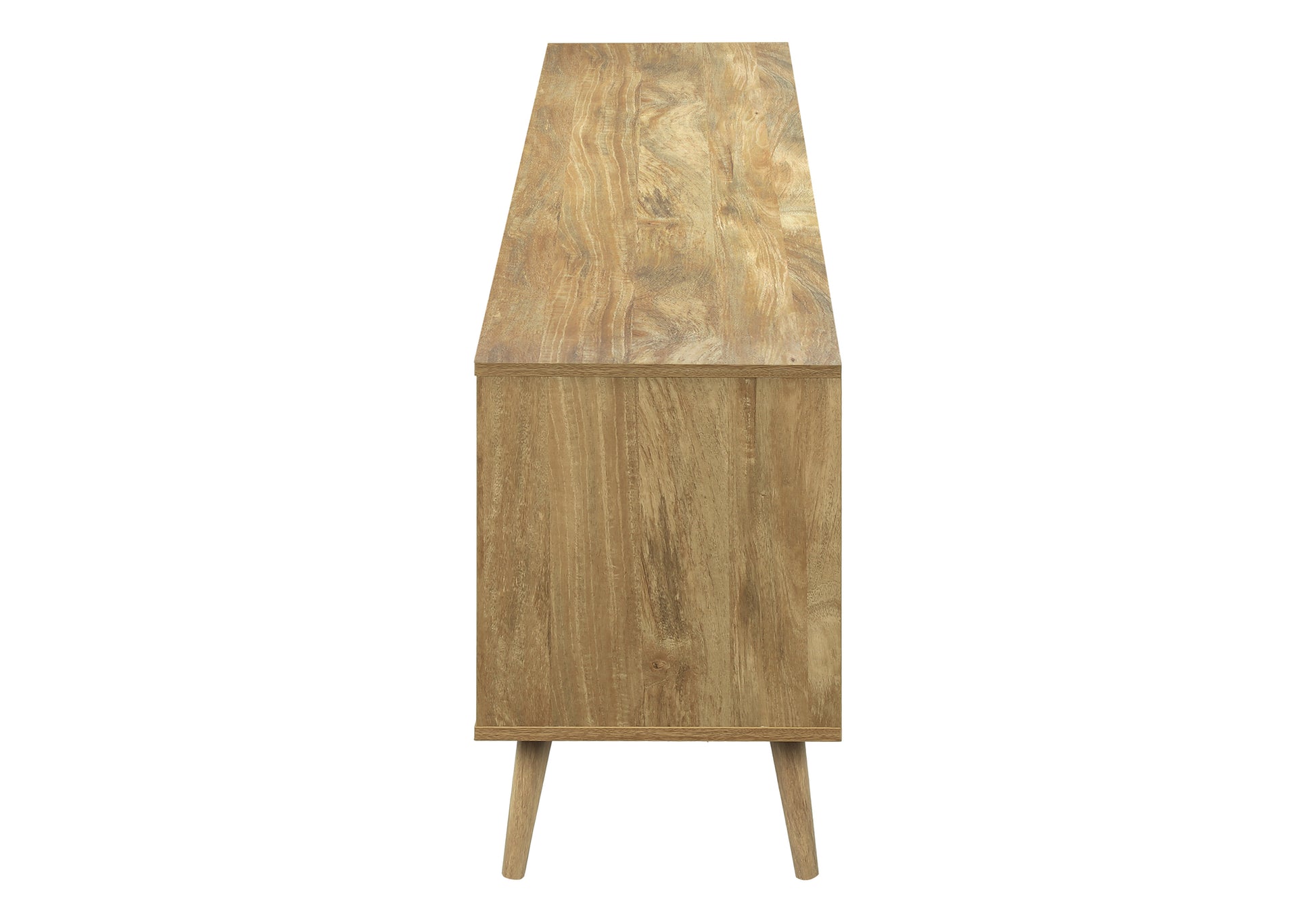 TV STAND - 72"L / WALNUT WITH STORAGE-Tv Stand-DECOROLALA