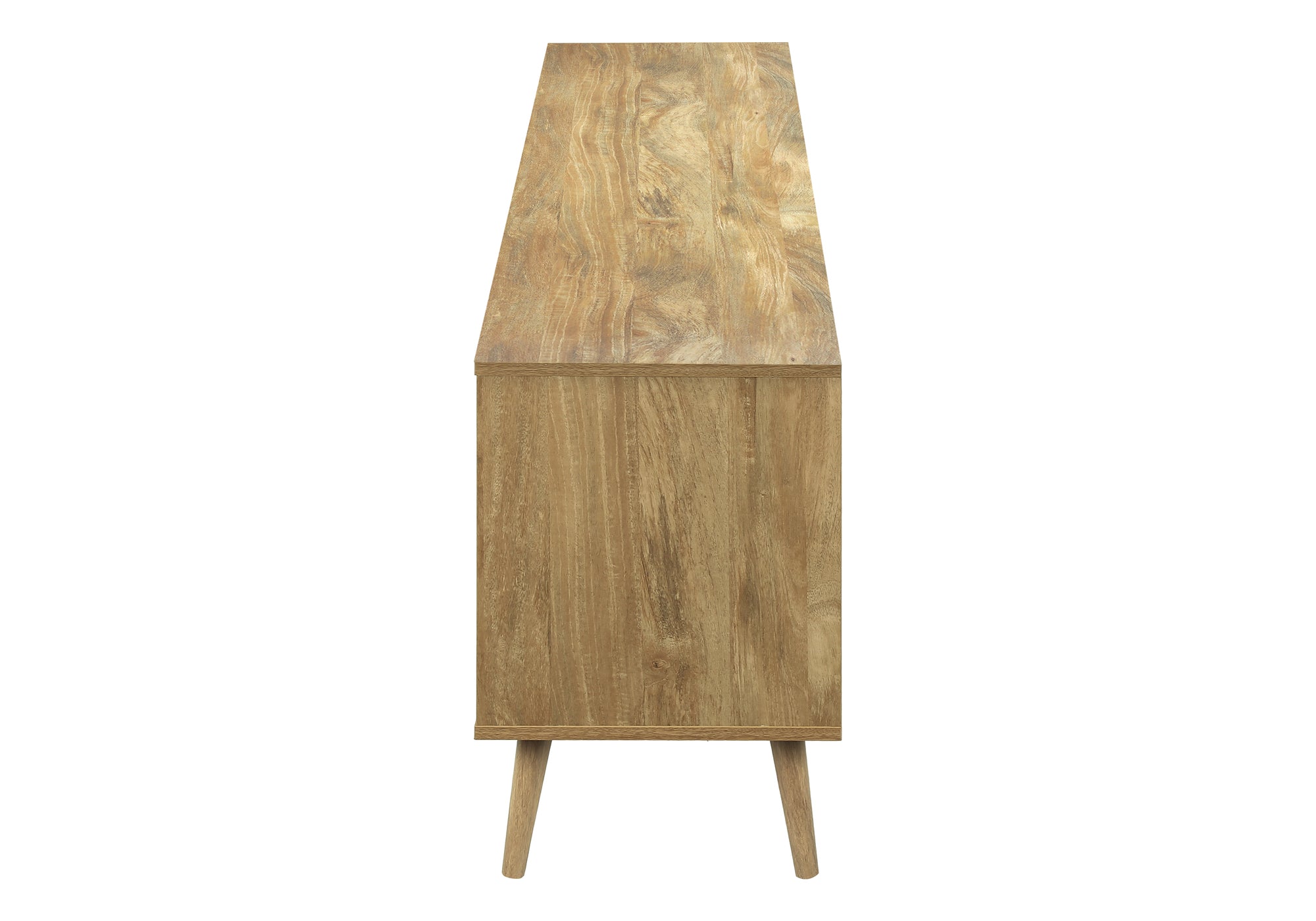 TV STAND - 72"L / WALNUT WITH STORAGE-Tv Stand-DECOROLALA