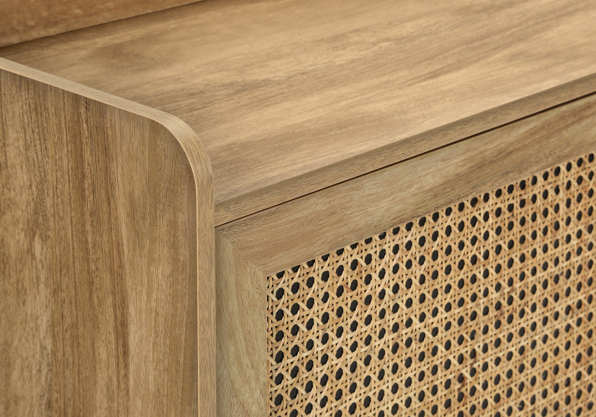 TV STAND - 72"L / WALNUT WITH STORAGE-Tv Stand-DECOROLALA