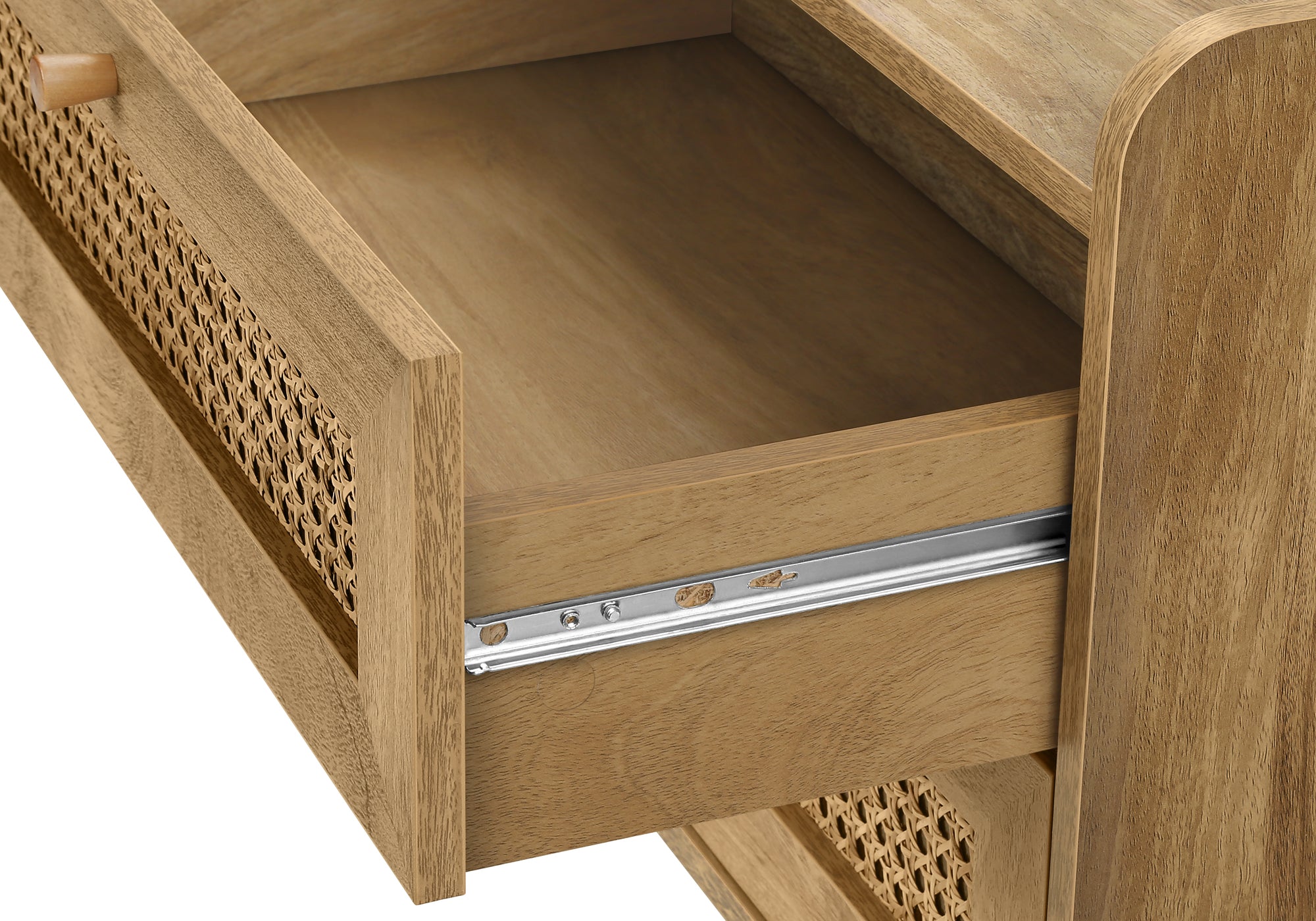 TV STAND - 72"L / WALNUT WITH STORAGE-Tv Stand-DECOROLALA