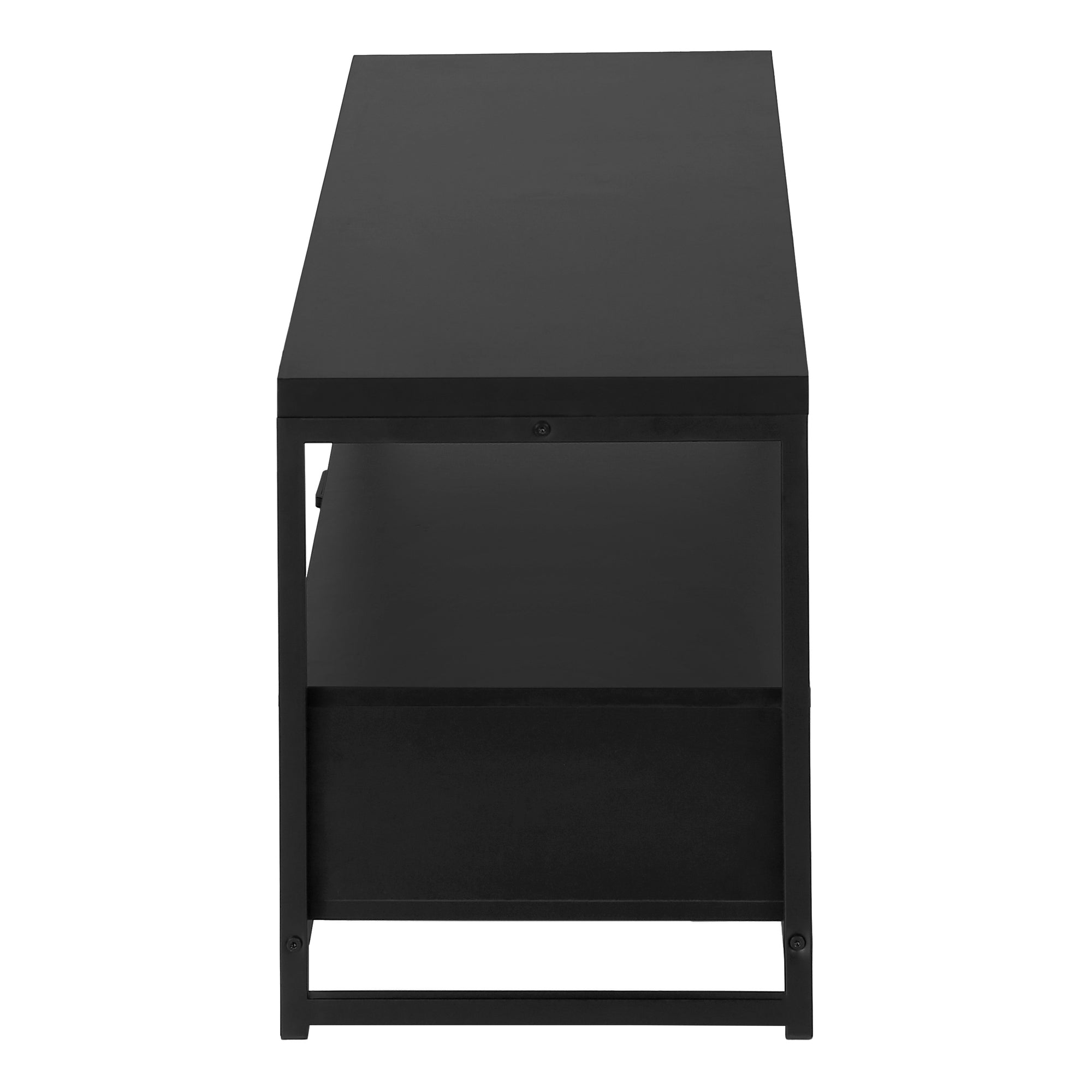 TV Stand 48" Black with 2 Drawers & Shelves-Tv Stand-DECOROLALA