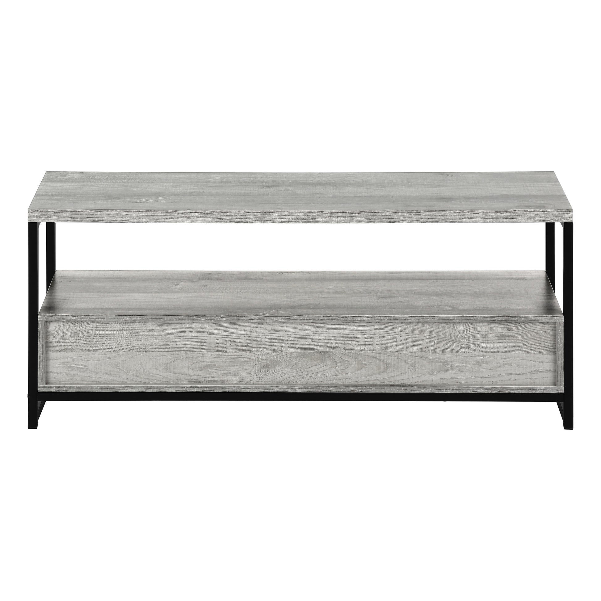 TV Stand 48" Black with 2 Drawers & Shelves-Tv Stand-DECOROLALA
