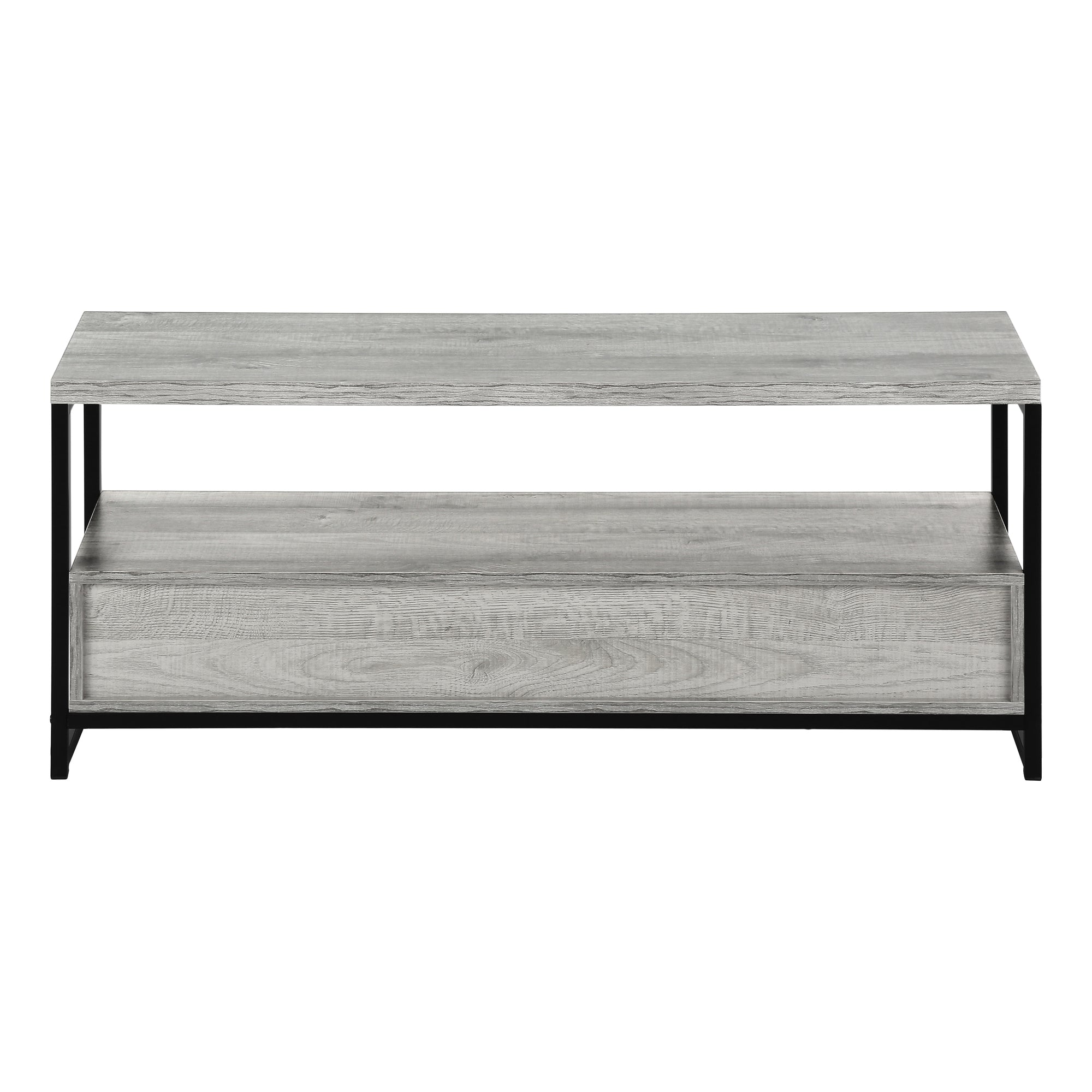 TV Stand 48" Black with 2 Drawers & Shelves-Tv Stand-DECOROLALA