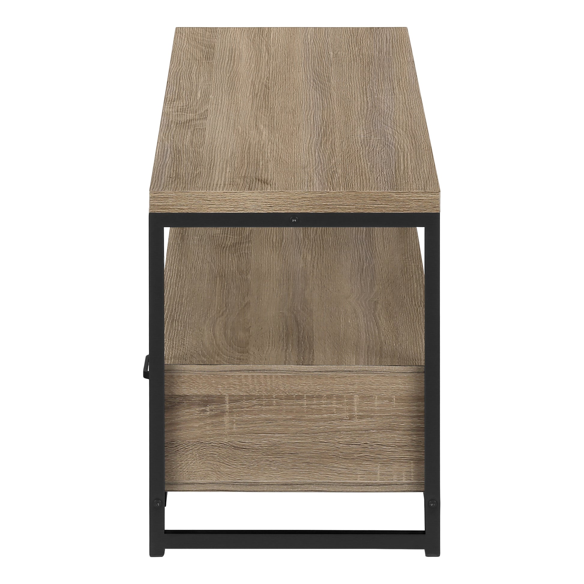 TV Stand 48" Black with 2 Drawers & Shelves-Tv Stand-DECOROLALA