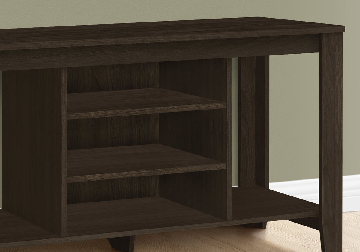 TV Stand 48" Dark Taupe with Storage Shelves-TV Stands-DECOROLALA