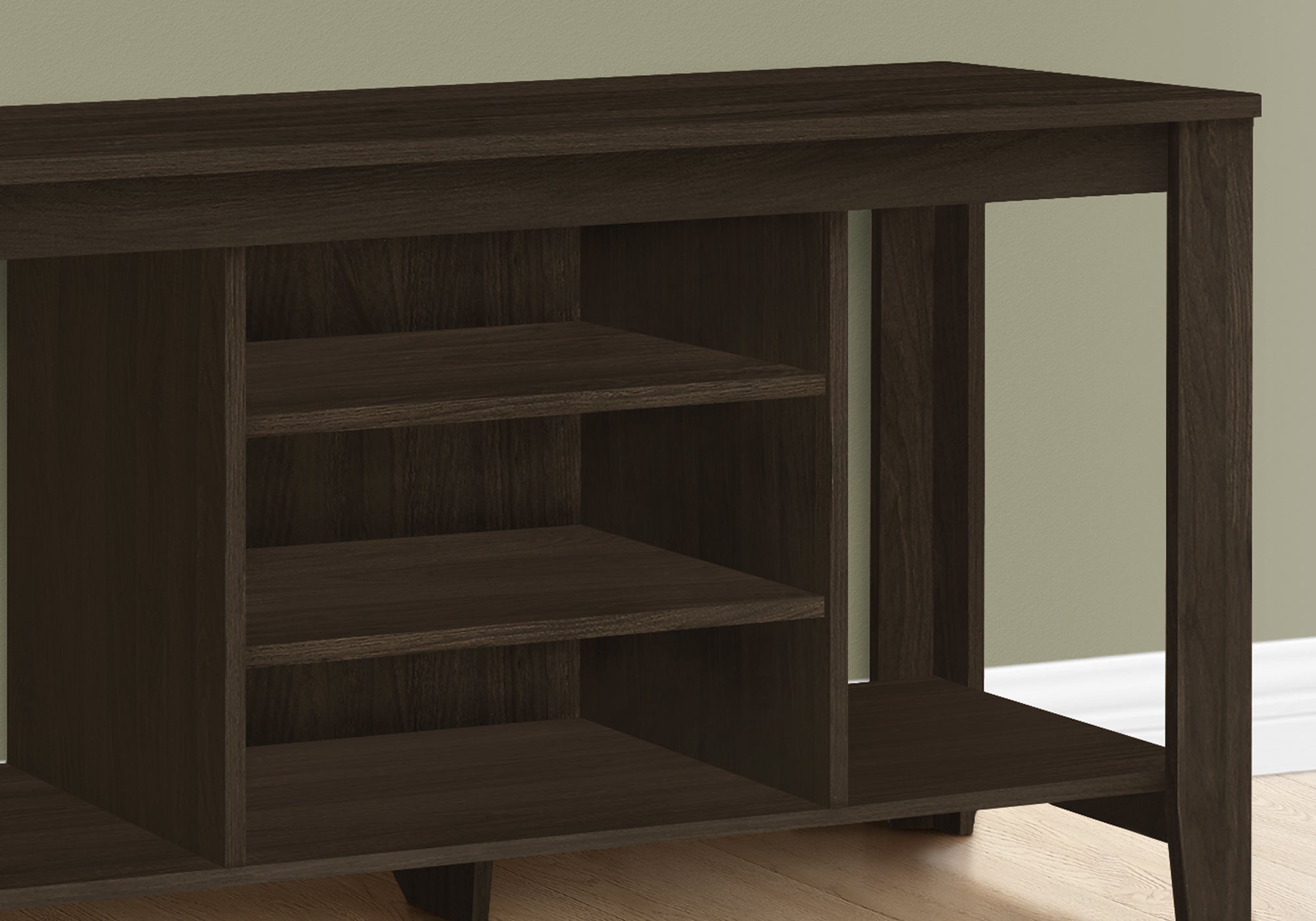 TV Stand 48" Dark Taupe with Storage Shelves-Tv Stand-DECOROLALA