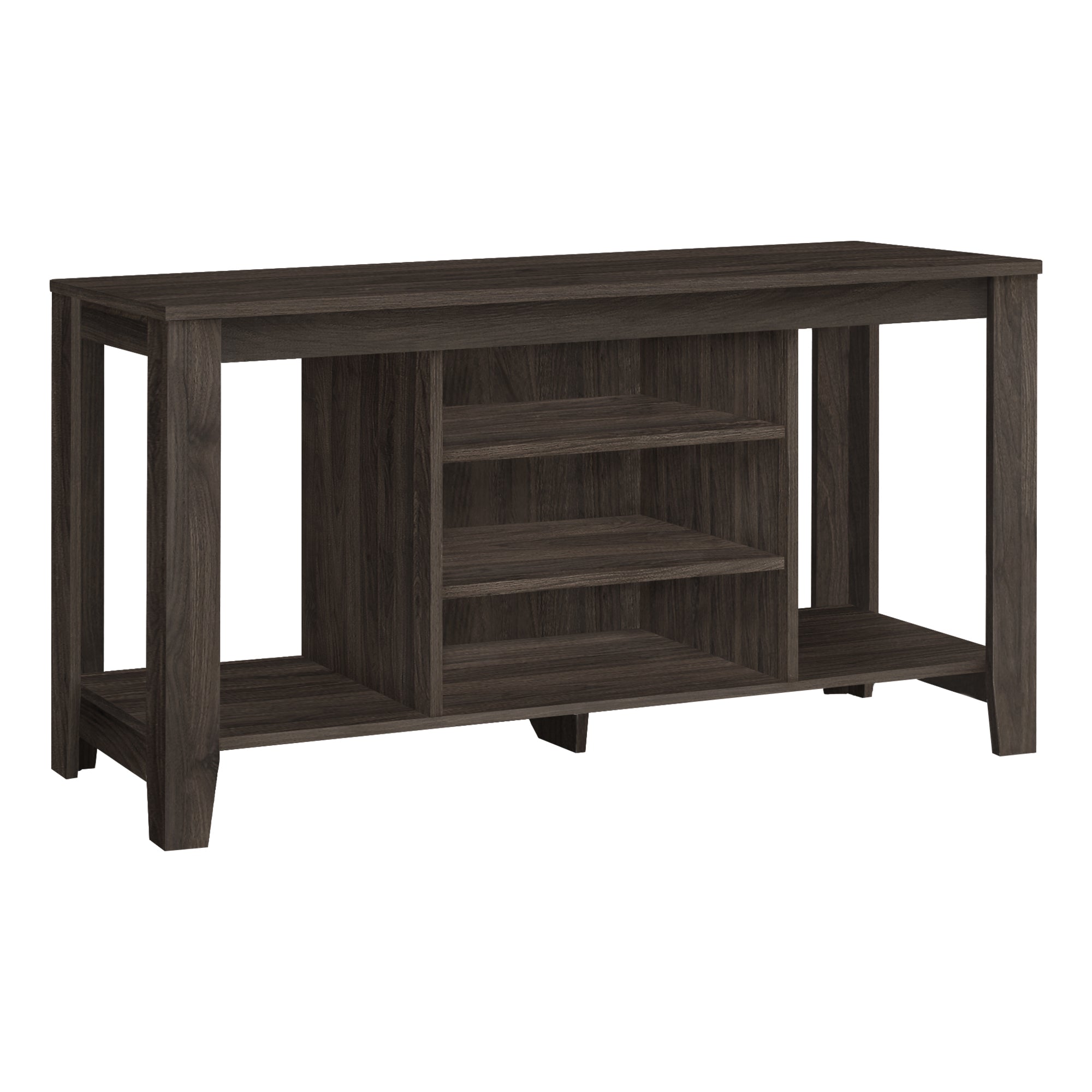 TV Stand 48" Dark Taupe with Storage Shelves-Tv Stand-DECOROLALA
