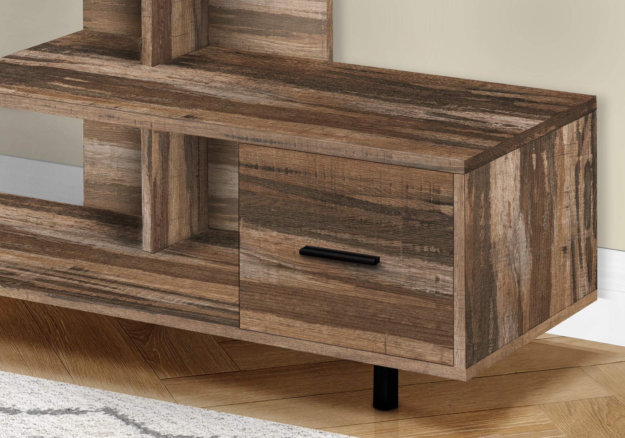 TV Stand 48" White Marble Top 1 Drawer-Tv Stand-DECOROLALA