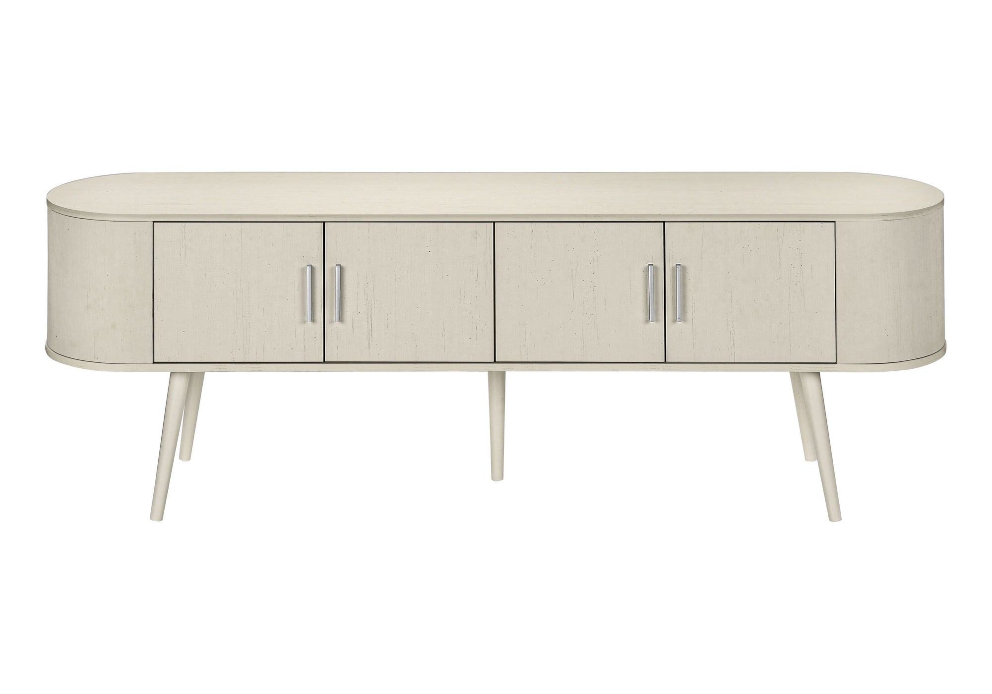 TV Stand 72" Black with Wood-Look Doors-Tv Stand-DECOROLALA