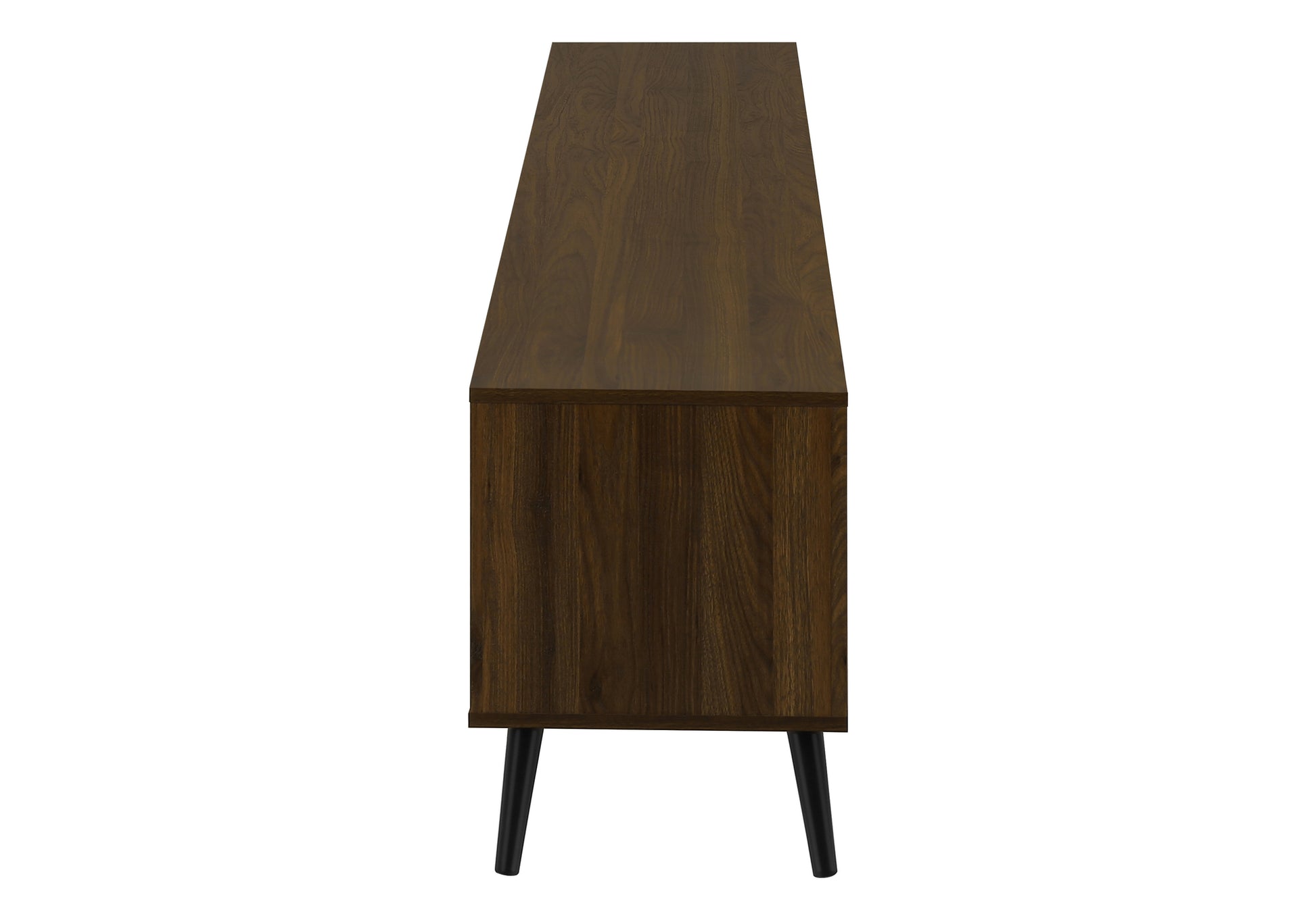 TV Stand 72" Brown Wood-Look With 2 Doors-Tv Stand-DECOROLALA