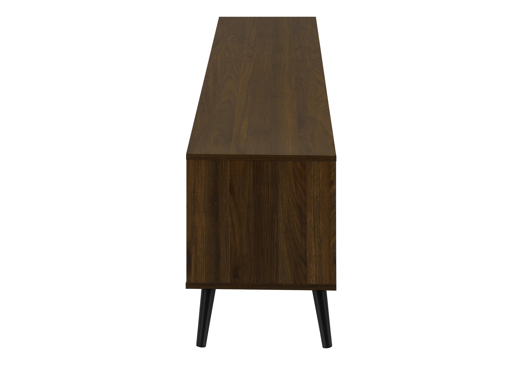 TV Stand 72" Brown Wood-Look With 2 Doors-Tv Stand-DECOROLALA