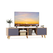 TV Stand Cabinet for TVs up to 65 Inch with Open Shelf for Living Room-Entertainment Centers & TV Stands-DECOROLALA