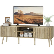 TV Stand for 65 Inch TV - Oak Entertainment Center-Home Furnishings > Living Room Furniture > TV¬†Stands-DECOROLALA