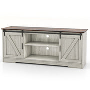TV Stand for 65 Inch TVs Media Console Table for Living Room-Gray-Entertainment Centers & TV Stands-DECOROLALA