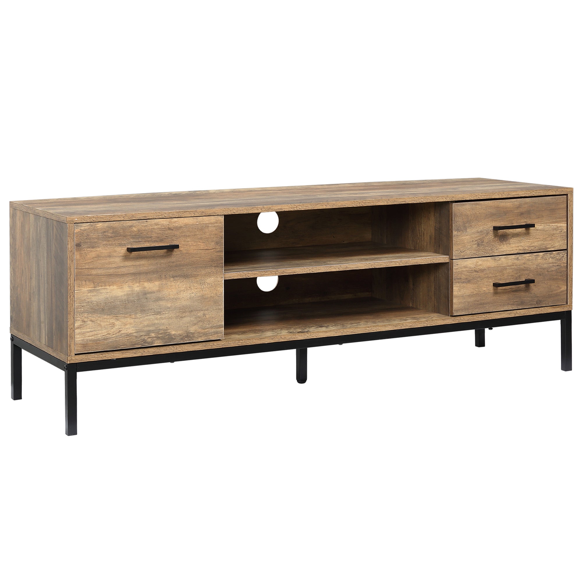 TV Stand for TV up to 50" with Storage - Coffee-Home Furnishings > Living Room Furniture > TV¬†Stands-DECOROLALA