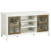 TV Stand for TVs up to 55" - White Entertainment Center-Home Furnishings > Living Room Furniture > TV¬†Stands-DECOROLALA