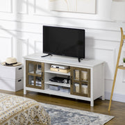 TV Stand for TVs up to 55" - White Entertainment Center-TV Stands-DECOROLALA