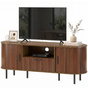 TV Stand for TVs up to 60" - Modern Brown Entertainment Center-Home Furnishings > Living Room Furniture > TV¬†Stands-DECOROLALA
