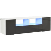 TV Stand for TVs up to 60" with LED Lights - Grey-DECOROLALA