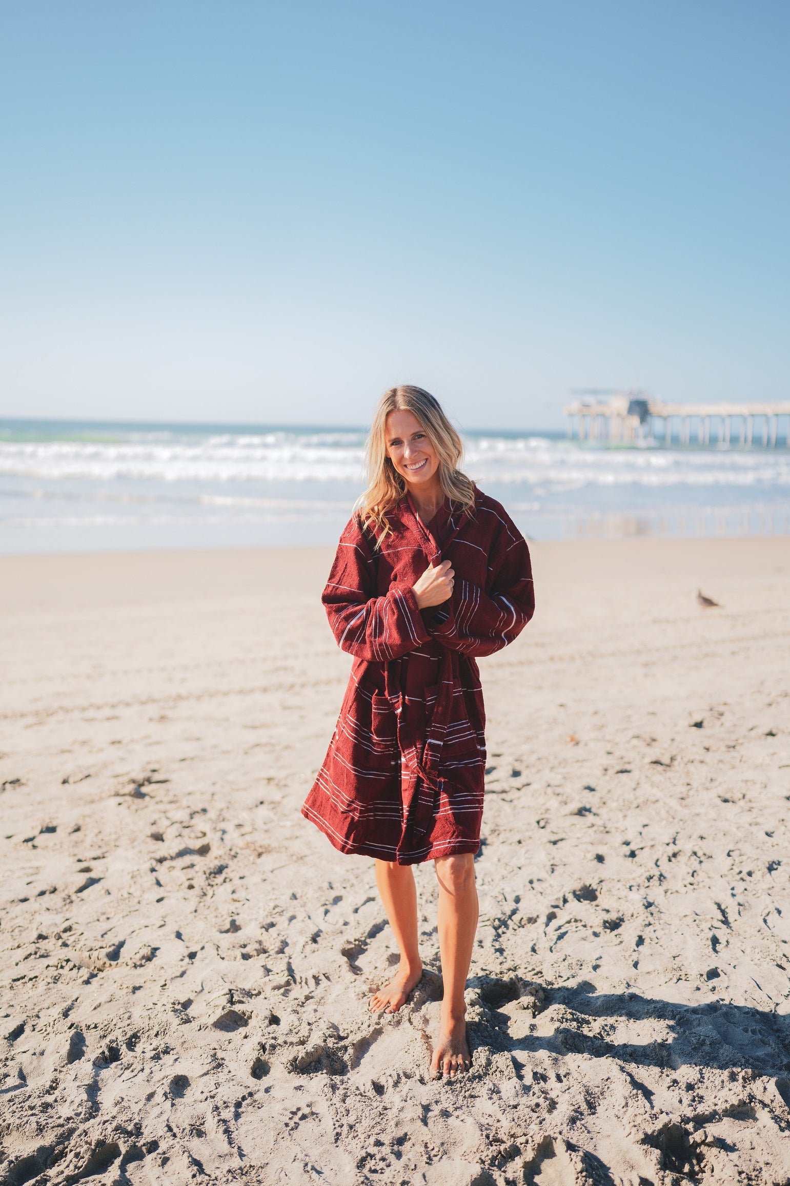 DELMAR TERRY BATHROBE-Bathrobe-DECOROLALA