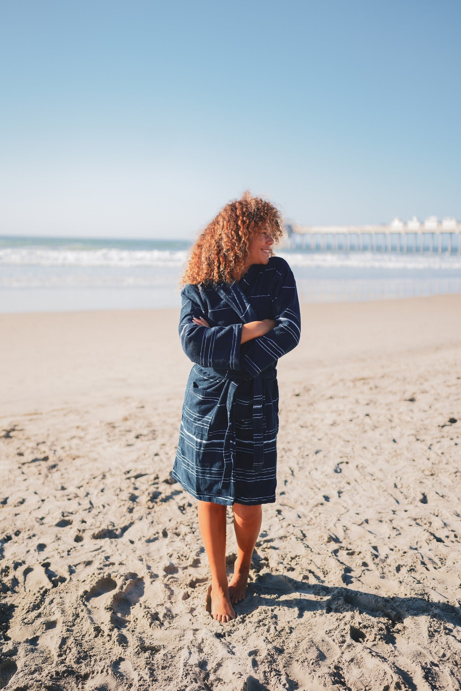 DELMAR TERRY BATHROBE-Bathrobe-DECOROLALA