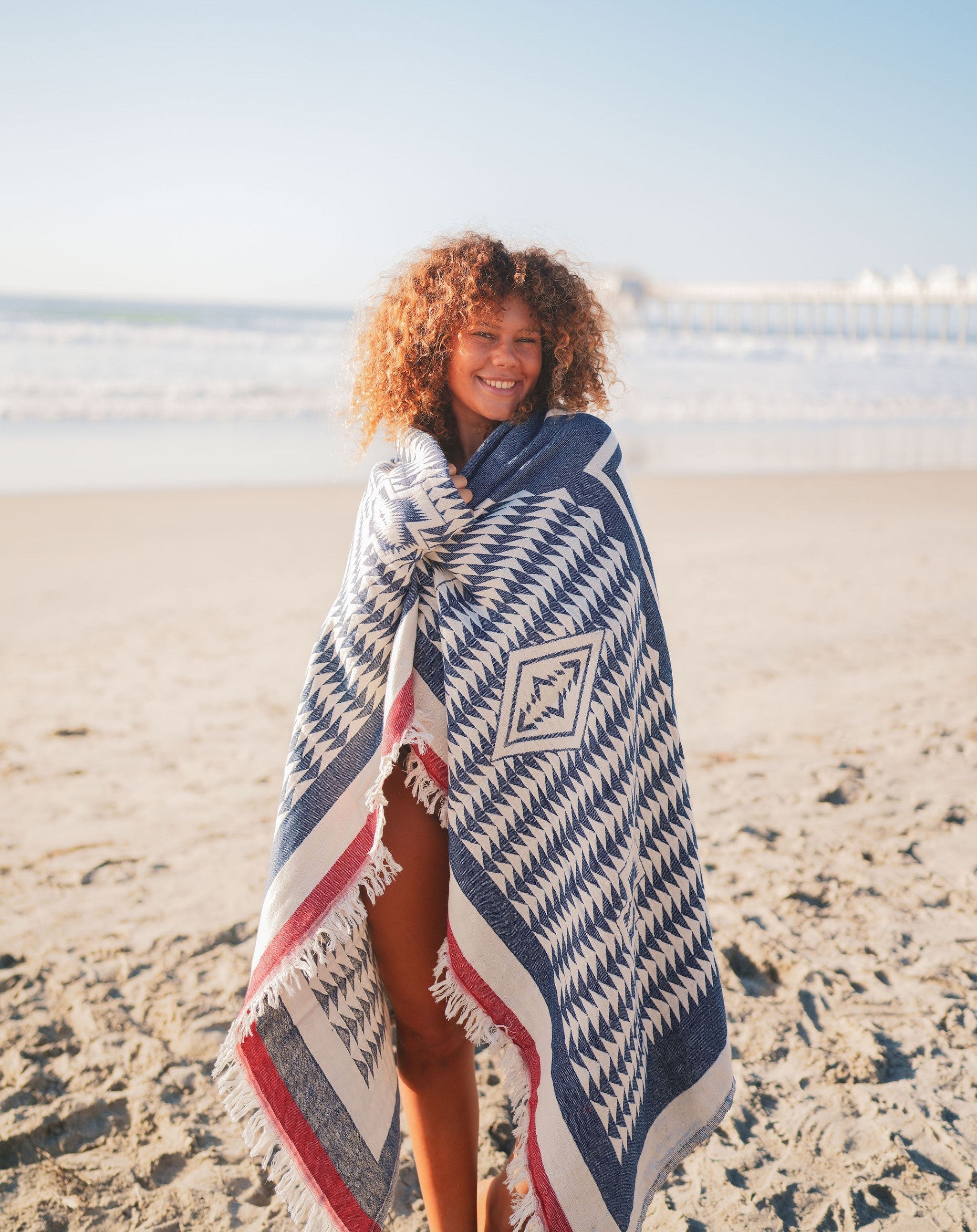 AZTEC TURKISH COTTON THROW-Turkish Throw-DECOROLALA