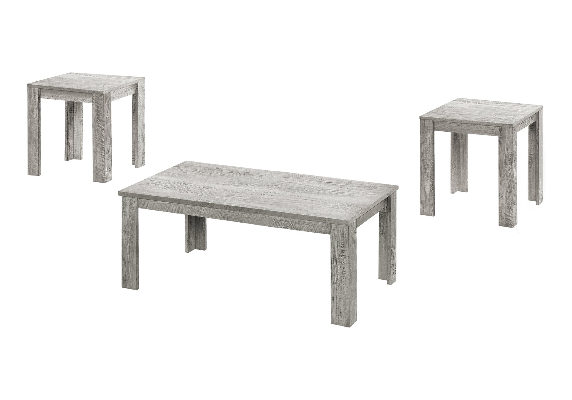 Table Set - 3pcs Set / Industrial Grey-Table Set-DECOROLALA