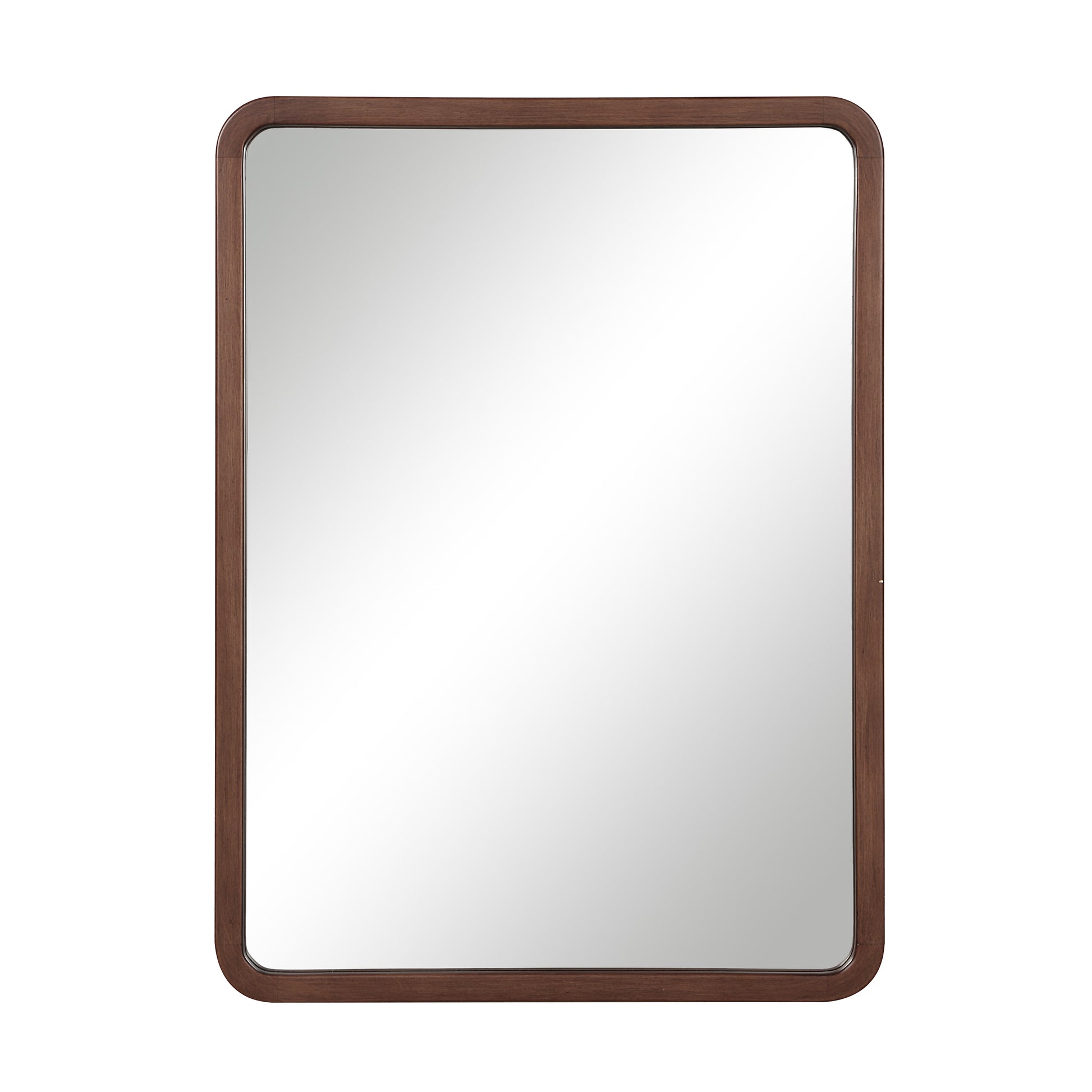 Tacna 30" H x 22" W Wall Mirror, Brown-Mirror-DECOROLALA