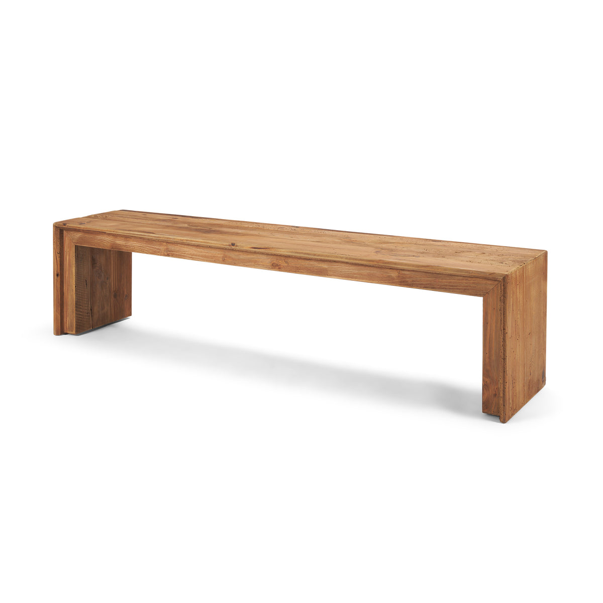 Tahira Rectangular Recycled Wooden Bench-Benches-DECOROLALA