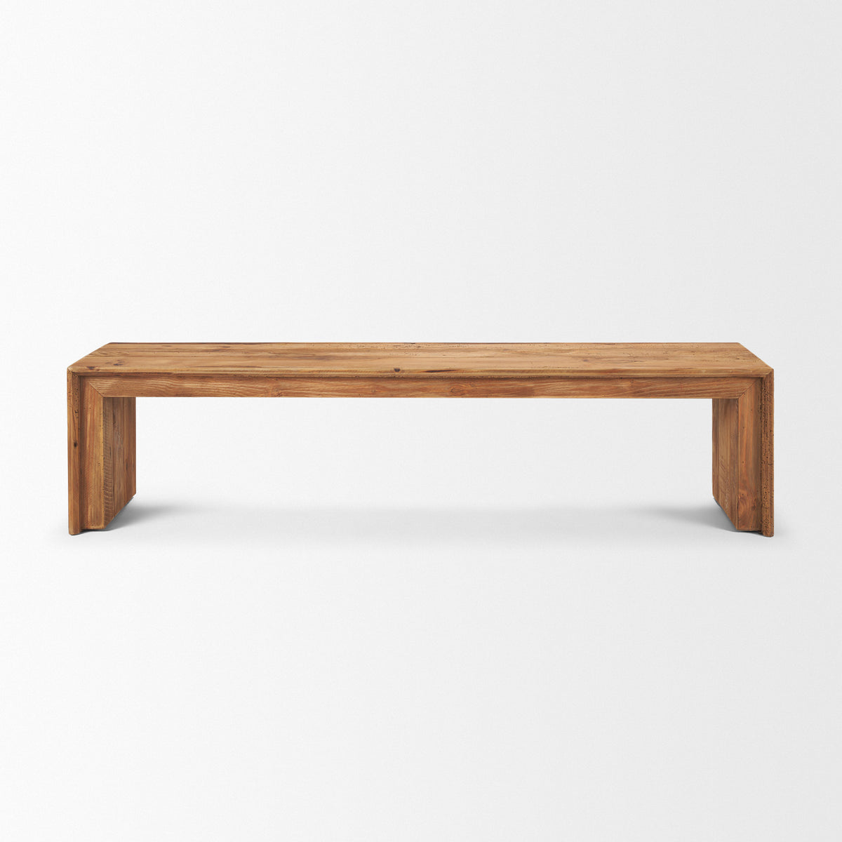 Tahira Rectangular Recycled Wooden Bench-Benches-DECOROLALA