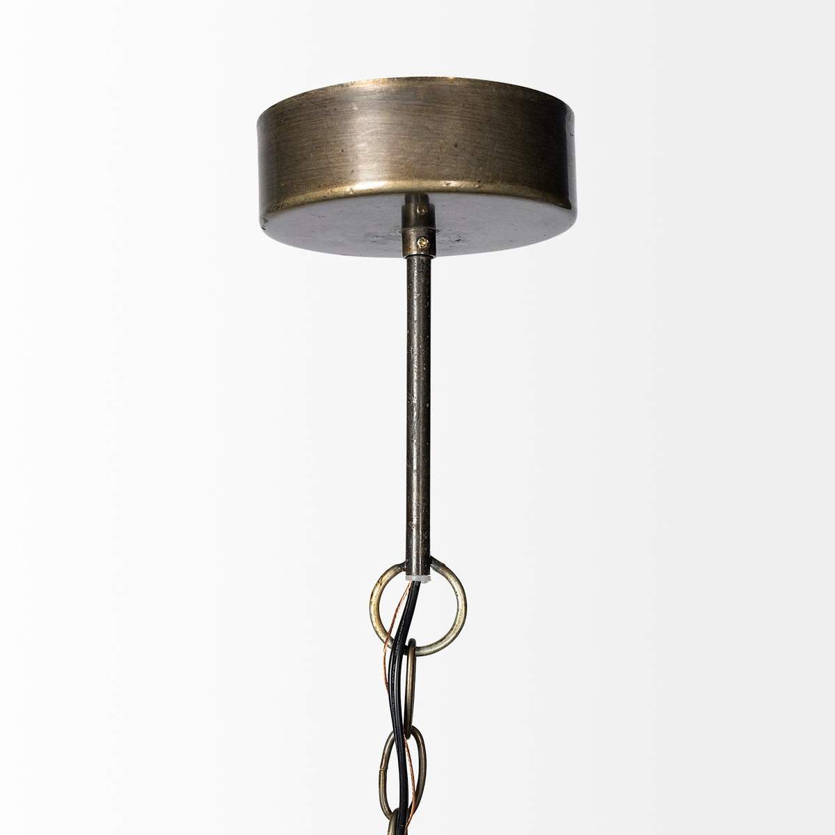 Tahla 14x 14.5 Gold Toned Metal Cage Pendant Light-Pendant Lighting-DECOROLALA