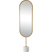Taio 70" Tall Oval Wall Mirror, Yellow-Mirror-DECOROLALA
