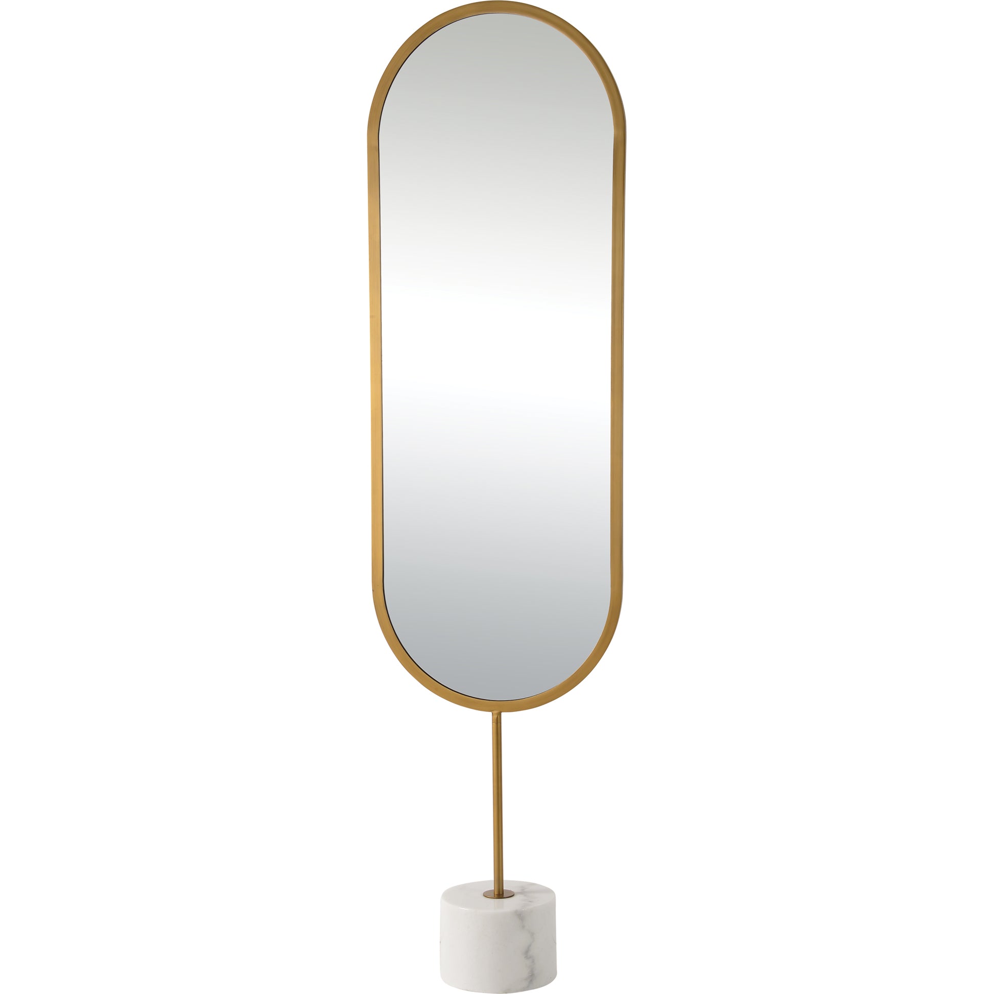 Taio 70" Tall Oval Wall Mirror, Yellow-Mirror-DECOROLALA