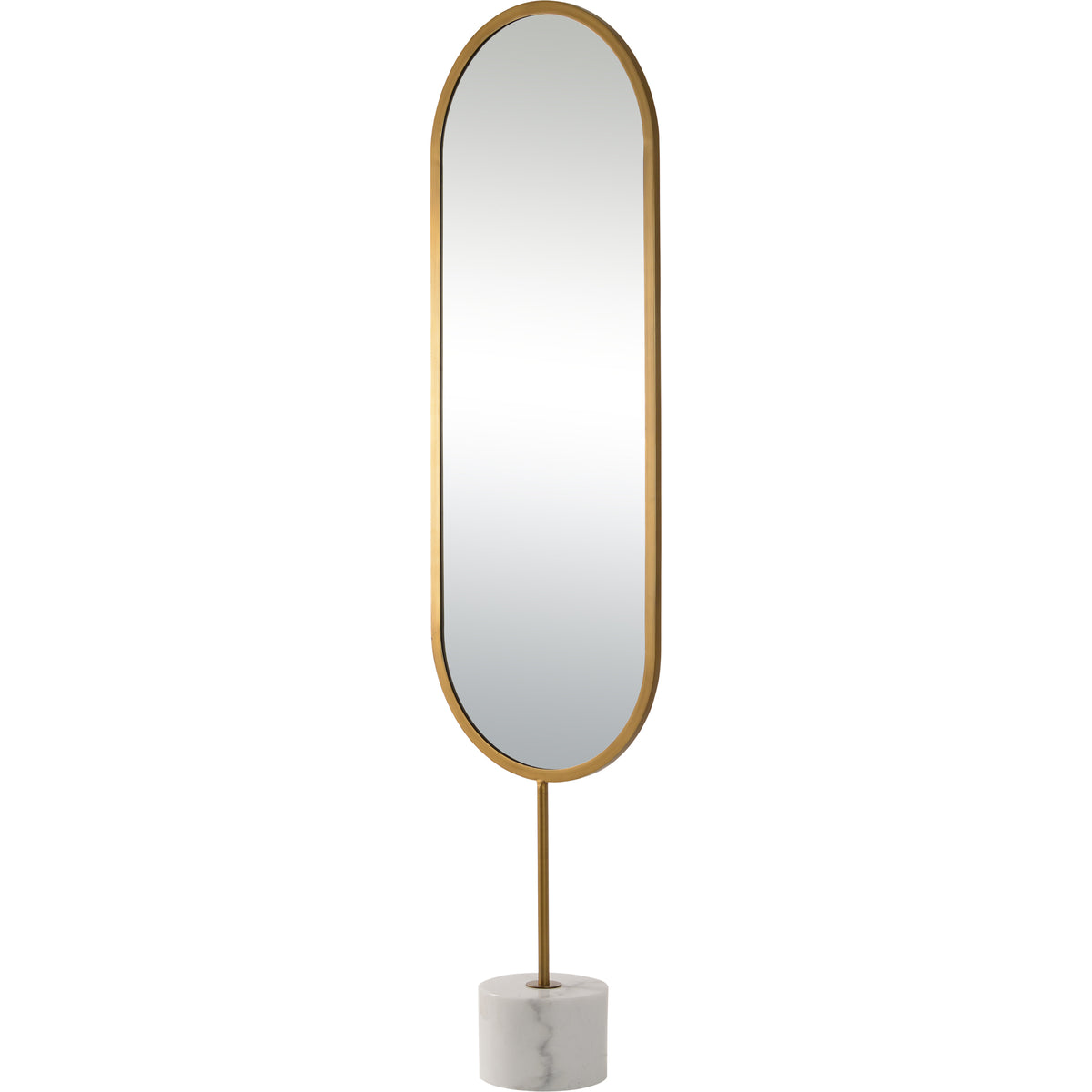 Taio 70" Tall Oval Wall Mirror, Yellow-Mirrors-DECOROLALA