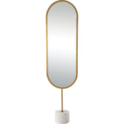Taio 70" Tall Oval Wall Mirror, Yellow-Mirrors-DECOROLALA