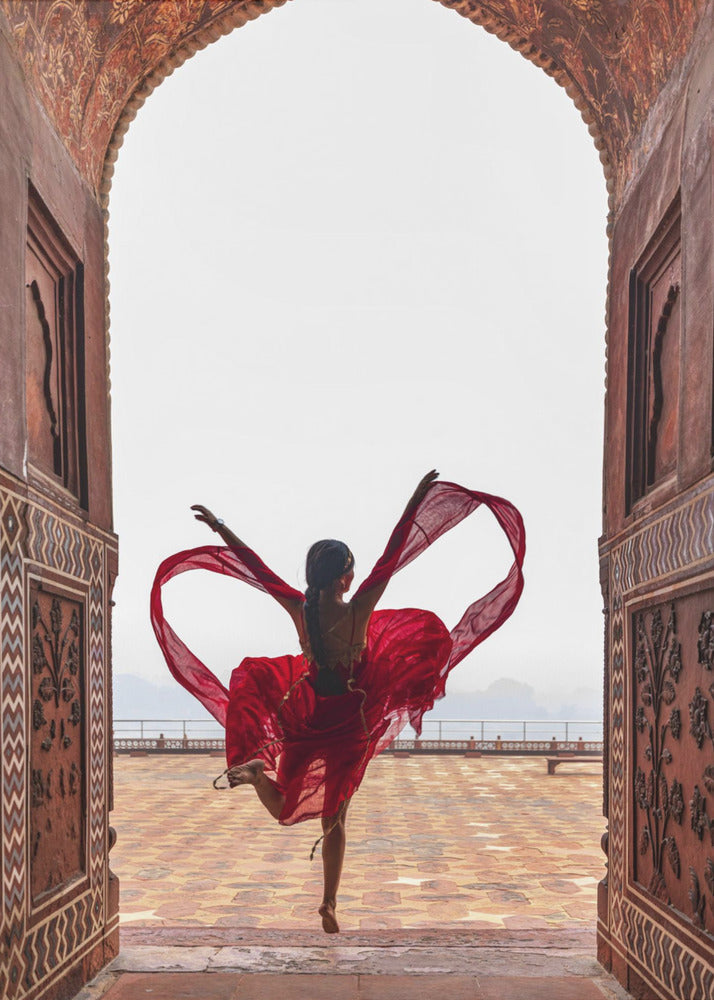Taj Mahal's Heart Canvas Print-Canvas Print-DECOROLALA