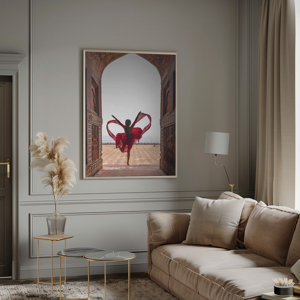 Taj Mahal's Heart Canvas Print-Canvas Print-DECOROLALA
