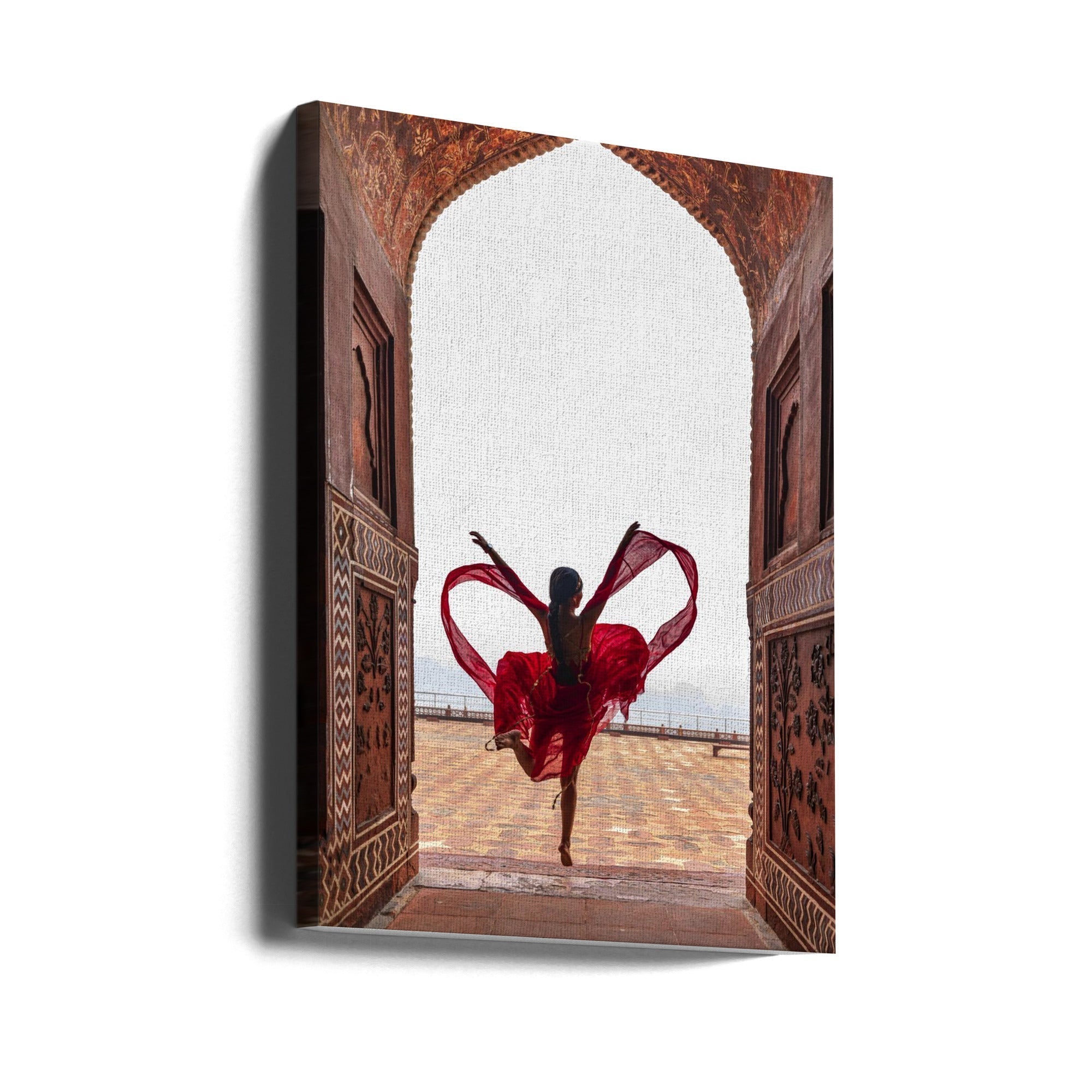 Taj Mahal's Heart Canvas Print-Canvas Print-DECOROLALA