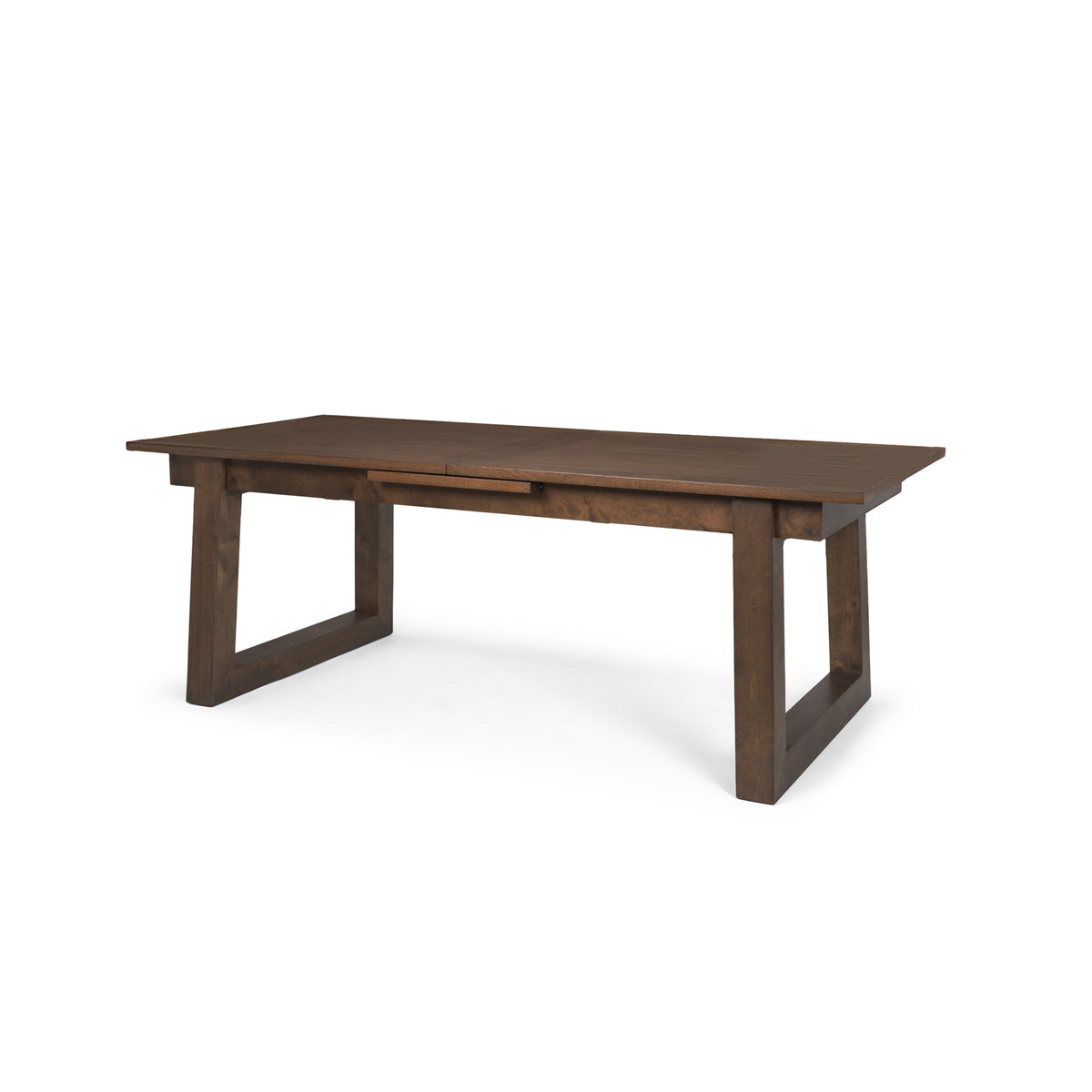 Takota 106.3"L x 39.3"W Rectangular Extendable Dining Table | Modern | Dark Brown Wood | Seats 8-Dining Tables-DECOROLALA